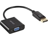 BUFFALO DP-VGA 変換アダプター 0.15m ブラック BDPVGBK