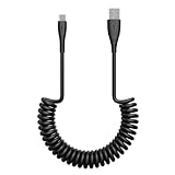 [LUYING] USB Type Cケーブル 0.5Mから1.5Mまで 伸びる 最大3A急速充電 Type Cスプリングライン 伸縮自在 便利 MacBook iPad Air/Pro X-peria などUSB-C機器対応