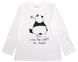 [Bee] ビー プリントTシャツ ガールズ ボーイズ 女の子 男の子 キッズ 春 秋 冬 taa05043 150cm 36.後styleパンダ×白地