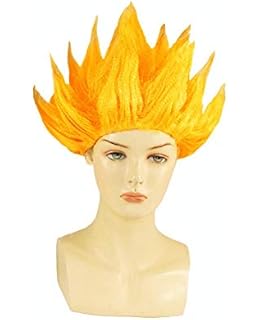 Amazon 修行不要 スーパーサイヤ人 カツラ ウィッグ ドラゴンボール 悟空 ハロウィン Mサイズ コスプレ 仮装 通販