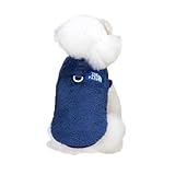 ペット コート ジャケット 犬服 犬綿服 冬用 綿服 犬用コート ドッグウェア ペット服 冬服 犬洋服 防寒着 綿コート 秋冬用 かわいい(ブルー M)