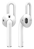 elago AirPods 対応 イヤーピース 落下防止 アクセサリー イヤフォン カバー イヤーフック イヤホン ホルダー 2セット （Sサイズ/Lサイズ） EAR PADS [ Apple AirPods1 / AirPods2 Wireless Charging Case 対応 エアーポッズ ] ホワイト