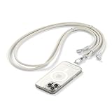 Satechi OntheGo USB-C ランヤードケーブル、60W急速充電、480Mbpsデータ転送、内蔵クロスボディストラップ、調整可能 1.5m 編組コード、iPhone・Android用 Type-C to Type-C ケーブル – サンド