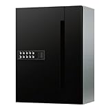 ナスタ(NASTA) 薄型 オフィスポスト 前入前出 D-ALL プッシュボタン錠 KS-MB507S-PB-BK ブラック