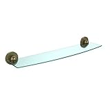 Allied Brass 1033/24-ABR 24' Beveled 1/4' Glass Shelf Antique Brass [並行輸入品]