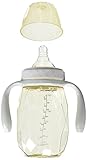 Kidsme PPSU Diamond Bottle - Gray/White - 8 oz by Kidsme