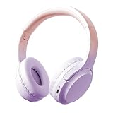 ヘッドホン Bluetooth ワイヤレスヘッドホン 有線 無線 両用 Bluetooth6.1 オーバーイヤー 子供用ヘッドホン ノイズキャンセリング/密閉型/音漏れ防止/158g軽量/遅延なし/HiFi ステレオ重低音/40mm大口径スピーカー/内蔵マイク付き/ハンズフリー/30H音楽再生/折り畳み可能/日本語取扱説明書付属 (パープル)