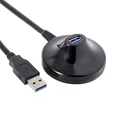 JSER xiwai 5Gbps USB 3.0 Type-A オス - メス 延長ドックステーション ドッキングケーブル 3フィート 電話/ノートパソコン用 80cm
