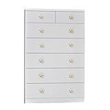 アルファタカバ ディズニー家具シリーズ セレクトミッキー 80cm幅6段ホワイト 取っ手北欧クリーム