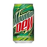 〔飲料〕　サントリー　マウンテンデュー　３５０ｍｌ缶　３ケース　（１ケース２４本入り）　ＳＵＮＴＯＲＹ