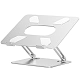 BoYata ノートパソコンスタンド pc スタンド タブレット 無段階高さ/角度調整可能 姿勢改善 腰痛/猫背解消 安定性 折りたたみ式 