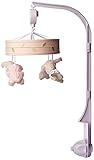 Lambs & Ivy Confetti Heart/Bunny Musical Mobile Pink/Gold [並行輸入品]