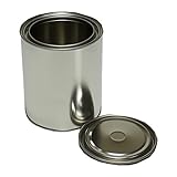 密閉性良好 ダブルふた 丸 空缶 1L缶/ブリキ缶 丸缶 あき缶 無地缶 塗料 小分け 1000ml