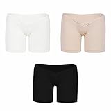 (アイム)iiniim　マタニティ　ローライズ　ショーツ　妊娠サポート　産前　産後　妊婦　下着　通気　ストレッチ　３枚セット アイボール＆黒＆白 L