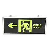 P Prettyia 安全標識 安全出口 非常口 自己発光　 安全サイン 避難サイン 耐高温性　