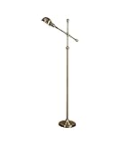 アメリカのレトロフロアランプアンティーク銅ヨーロッパの寝室スタディリビングフットスイッチE27高さ152cm青銅