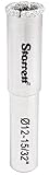 Starrett KD0012-N High Performance Diamond Tile Drill Hole Saw, 1/2 Diameter, 1 Cutting Depth, Silve