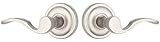 Rockwell IALNPN1110003 Premium Solid Brass Norwich Passage Lever Set, Brushed Nickel Finish by Rockw