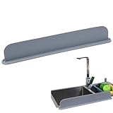 シンクスプラッシュガード 2 個 - シリコンシンクプロテクター 蛇口スプラッシュプロテクター |再利用可能なシンクエッジマットガード 食器