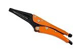 Grip-On GR12710 10-Inch Long Nose Locking Pliers in Orange Epoxy [並行輸入品]
