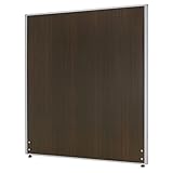 法人様向け カグクロ 木目調ローパーテーション メラミン 間仕切り H1200×W1000 シルバーフレーム ローズ 衝立セット PW1012SET1-DB