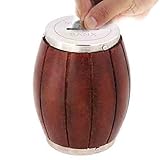 木製お金ボックスwith Dholakデザイン、木製お金ボックス、貯金箱、木製お金ボックス、銀行for Kids – 真鍮アクセントとコインスロット、ギフト特別な日にバレンタインの