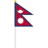Amazon ネパール 国旗 ミニフラッグ ポール 吸盤付き 高級テトロン製 地図 国旗 おもちゃ