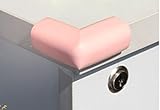 Paruru 安心安全！ コーナークッション コーナーガード 四角タイプ 4個セット I05-05 (ピンク, 厚手(13mm))