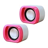 USB 電源ステレオ スピーカー、デスクトップ用コンピューター スピーカー,ポータブル マルチメディア スピーカー コンピューター スピーカー - クリアな音質 USB スピーカー デスクトップ スピーカー 家族 友人 子供用