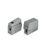 ワゴジャパン:ワゴ LC-1 ライティングコネクタ グレー 8個入 LC-1-PK 型式:LC-1-PK（1セット:8個入）