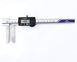 MeterTo オーバーラップロングジョーデジタルインサイドキャリパー、18-200mm、±0.06mm、長さ:305mm、a:100mm、b:17mm、D:16mm