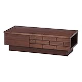 不二貿易(Fujiboeki) リビングテーブル ブラウン 幅100cm スクレ 14260