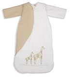 PurFlo Embroidered SleepSac 1.0 Tog (Giraffe Natural, 9 - 18 Mths) Baby Sleeping Bag by PurFlo