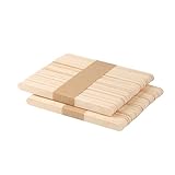 SAKURAN 木製スティック アイス棒 DIY工作用 (100本) 教室向け クラフト用スティック 工芸用 素材 学校用 授業用 ハンドメイド 芸術 教材 114mm×10mm