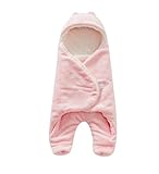 BloomingDays ベビー おくるみ 新生児 ふわふわ あったか 赤ちゃん 用品 授乳 アイテム 出産祝い (ピンク)