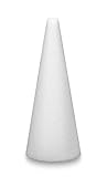 FloraCraft Packaged Styrofoam Cones, 4-Inch-by-2 1/2-Inch Cone, White, 2 Per Package by FloraCraft