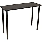 カウンター フリー バーテーブル 机 デスク ハイタイプ テーブル ブラック 120cm×45cm 高さ90cm TY-H1245BK