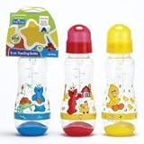 One 8 ounce nursing bottle, Sesame Street Characters on the Farm, Elmo, Big Bird, Cookie Monster Cha