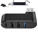 USBポートスプリッター 3.0 | 4ポート USB 3.0 エクスパンダースプリッター - USBエクスパンダー 回転式USBスプリッター USB 3.0 エクスパンダースプリッター マルチUSBポートエクスパンダー USBアダプターステーション