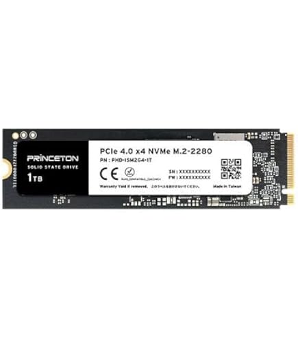 Amazon | プリンストン 内蔵 SSD 1TB PCIe Gen 4.0 x4 NVMe 連続