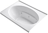 Kohler K-1112-R-0 Windward 5Ft Whirlpool with Three-Sided Integral Tile Flange and Right-Hand Drain,