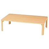 シンプル座卓テーブル(折脚)　ナチュラル　ZT1275NA  【送料無料】（座卓、ローテーブル、木製テーブル、センターテーブル）