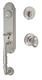 Fusion Hardware H-02-S5-0-BRN Egg Yorkshire Handleset with Two-Piece Interior, Brushed Nickel by Fus