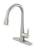Oakbrook低リードキッチン蛇口シングルハンドル1.75 GPM 8インチセンターB。ニッケル
