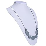 DOMIRE NK-DM003 Silicone Baby Teething Necklace for Mom to Wear - BPA Free and FDA Approved - Nursin