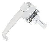 Koch 6763301 Push Button Latch for 3/4-Inch to 1.1/4-Inch Thick Doors, White [並行輸入品]