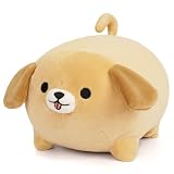 JIAJEGTGT 犬のぬいぐるみ枕、8インチ かわいい大きな犬のぬいぐるみおもちゃ、柔らかい巨大な睡眠枕、犬のぬいぐるみ人形のおもちゃ、子供のガールフレンドへのギフト。