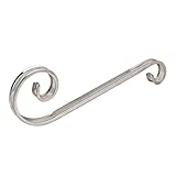 uxcell ゲートフェンススクロールバスター 500mmx150mm 304ステンレススチール S型 シルバートーン