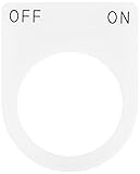 IM 押ボタン/セレクトスイッチ(メガネ銘板) OFF ON 黒 φ30.5 P3043
