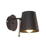 Nilight　照明道具　ブラケットライト　シンプルなウォールランプ　取り付けやすいライト (Bタイプ, ブラック)